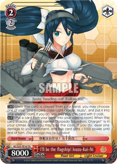 Image for I'll be the flagship! Isuzu-Kai-Ni (TD) (KanColle) (KC/S25-TE16 TD) - Weiss Schwarz