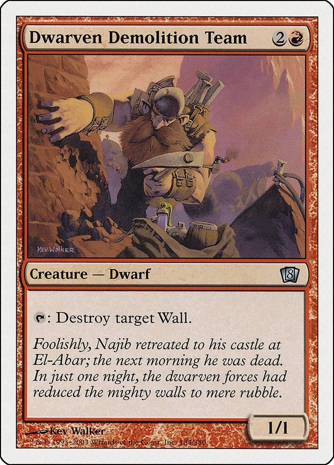Image for Dwarven Demolition Team (8th Edition) (184) - Magic: The Gathering