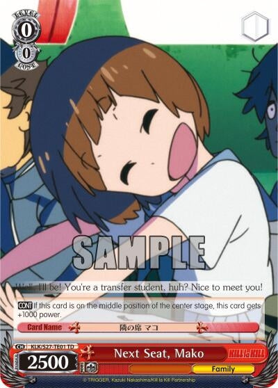 Image for Next Seat, Mako (TD) (KILL la KILL) (KLK/S27-TE01 TD) - Weiss Schwarz