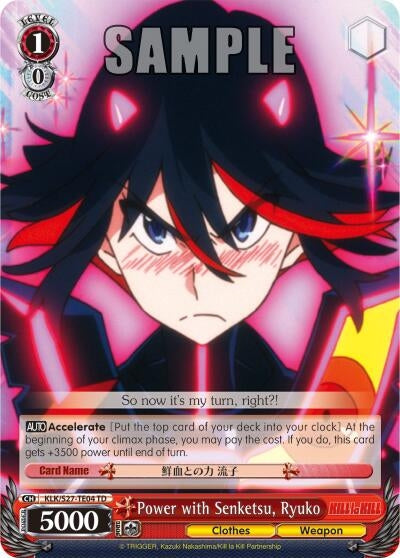 Image for Power with Senketsu, Ryuko (TD) (KILL la KILL) (KLK/S27-TE04 TD) - Weiss Schwarz