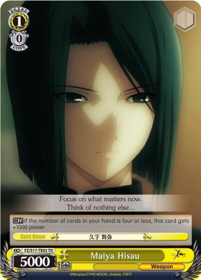 Image for Maiya Hisau (TD) (Fate/Zero) (FZ/S17-TE03 TD) - Weiss Schwarz