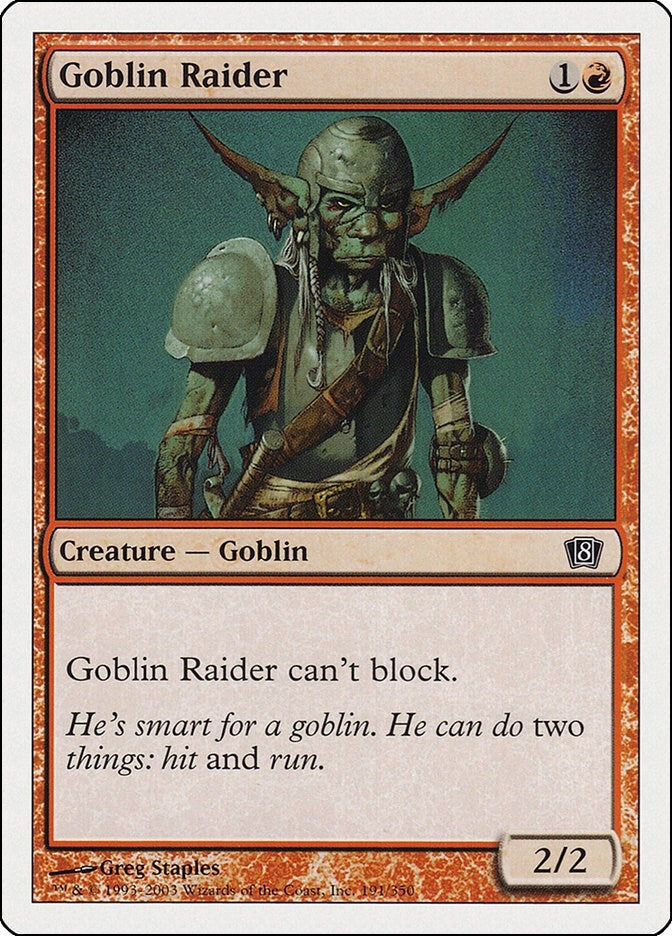 Image for Goblin Raider (8th Edition) (191) - Magic: The Gathering