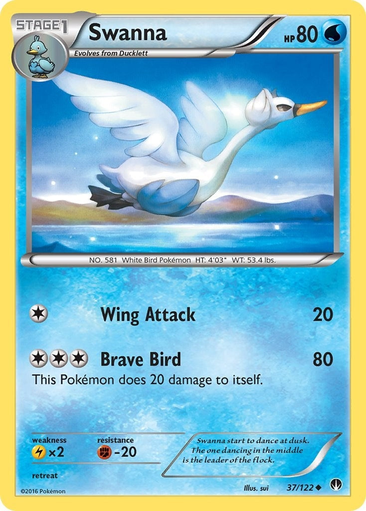 Image for Swanna (XY - BREAKpoint) (37/122) - Pokemon