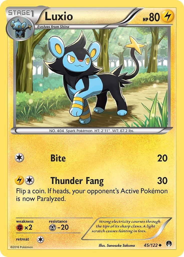 Image for Luxio (XY - BREAKpoint) (45/122) - Pokemon
