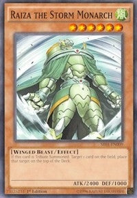 Image for Raiza the Storm Monarch (Structure Deck: Emperor of Darkness) (SR01-EN009) - YuGiOh