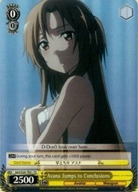 Image for Asuna Jumps to Conclusions (TD) (Sword Art Online) (SAO/S20-TE01 TD) - Weiss Schwarz