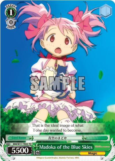 Image for Madoka of the Blue Skies (TD) (Puella Magi Madoka Magica) (MM/W17-TE03 TD) - Weiss Schwarz