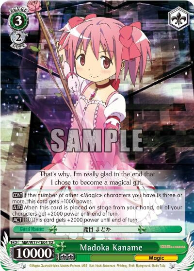 Image for Madoka Kaname (TD) (Puella Magi Madoka Magica) (MM/W17-TE04 TD) - Weiss Schwarz