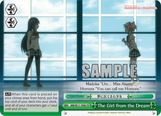 Image for The Girl from the Dream (Puella Magi Madoka Magica) (MM/W17-TE08 TD) - Weiss Schwarz