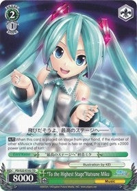 Image for "To the Highest Stage"Hatsune Miku (Hatsune Miku -Project DIVA- f) (PD/S22-E102 TD) - Weiss Schwarz