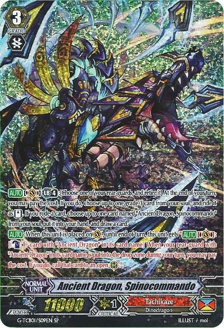Image for Ancient Dragon, Spinocommando (SP) (G-TCB01: The RECKLESS RAMPAGE) (G-TCB01/S09EN) - Cardfight Vanguard