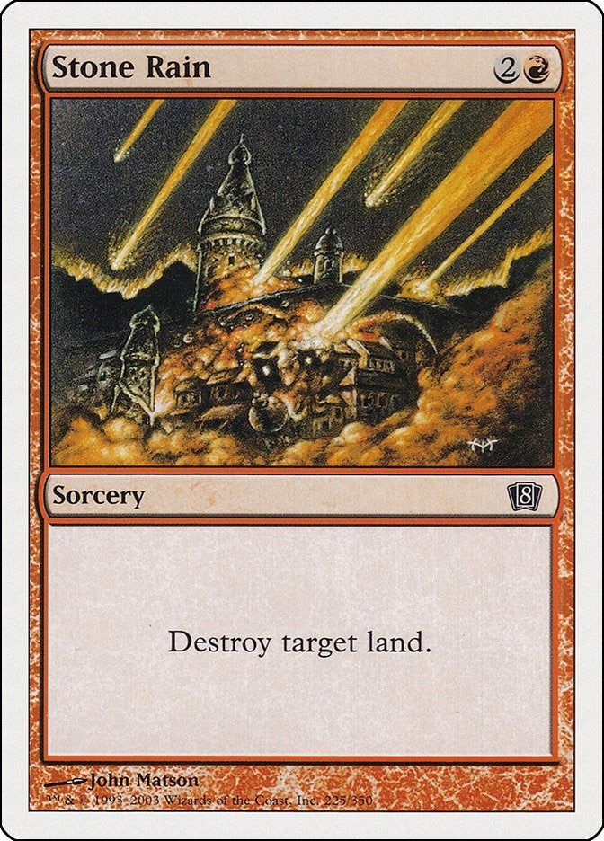Image for Stone Rain (8th Edition) (225) - Magic: The Gathering