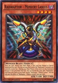 Image for Raidraptor - Mimicry Lanius (Wing Raiders) (WIRA-EN020) - YuGiOh