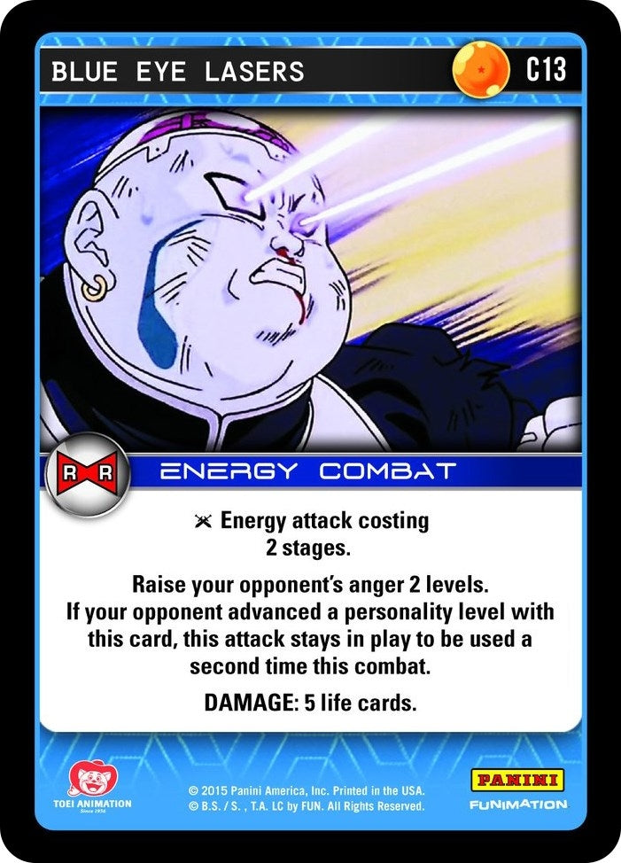 Image for Blue Eye Lasers (Panini: Evolution) (C13) - Dragon Ball Z TCG
