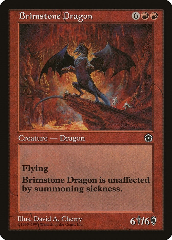 Image for Brimstone Dragon (Portal Second Age) - Magic: The Gathering