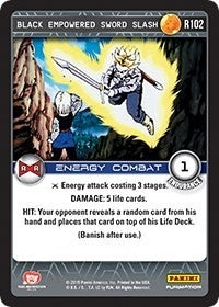 Image for Black Empowered Sword Slash (Panini: Evolution) (R102) - Dragon Ball Z TCG