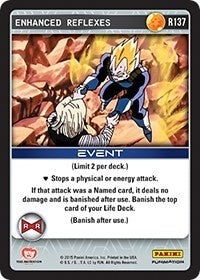 Image for Enhanced Reflexes (Panini: Evolution) (R137) - Dragon Ball Z TCG