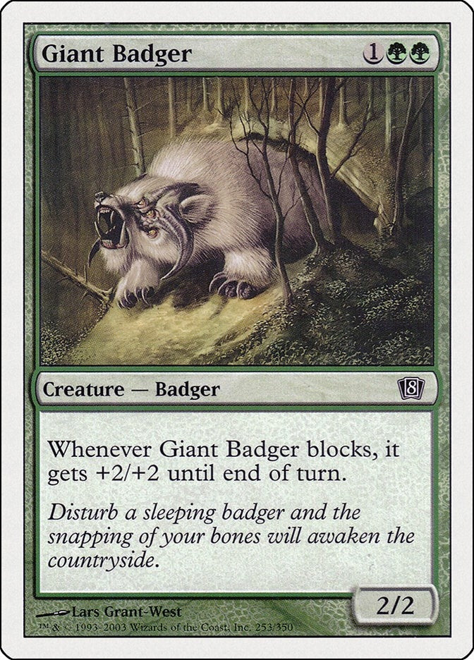 Image for Giant Badger (8th Edition) (253) - Magic: The Gathering