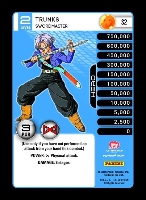 Image for Trunks - Swordmaster (High Tech Foil) (Panini: Evolution) (S2) - Dragon Ball Z TCG