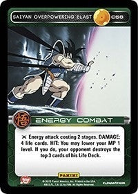 Image for Saiyan Overpowering Blast (Panini: Movie Collection) (C58) - Dragon Ball Z TCG