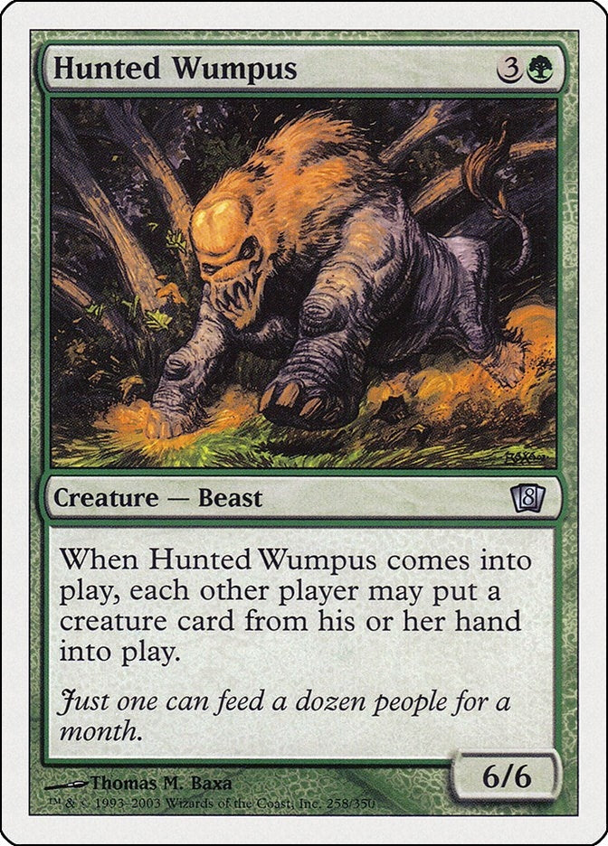 Image for Hunted Wumpus (8th Edition) (258) - Magic: The Gathering