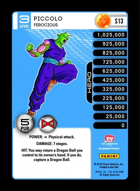 Image for Piccolo - Ferocious (Rainbow Parallel Foil) (Panini: Evolution) (S13) - Dragon Ball Z TCG
