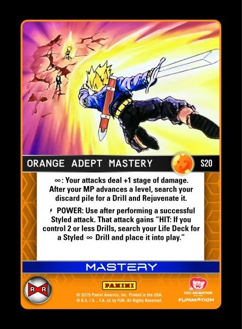 Image for Orange Adept Mastery (Rainbow Parallel Foil) (Panini: Evolution) (S20) - Dragon Ball Z TCG