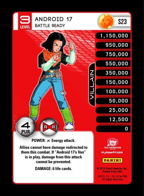 Image for Android 17 - Battle Ready (Rainbow Parallel Foil) (Panini: Evolution) (S23) - Dragon Ball Z TCG