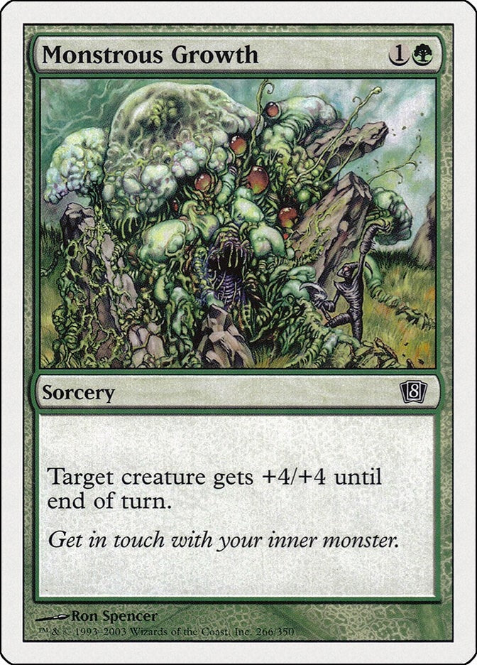 Image for Monstrous Growth (8th Edition) (266) - Magic: The Gathering