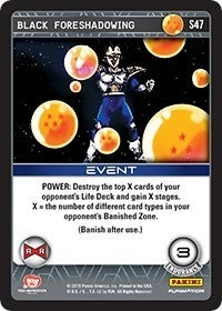 Image for Black Foreshadowing (Panini: Evolution) (S47) - Dragon Ball Z TCG