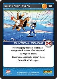Image for Blue Round Throw (Panini: Evolution) (S78) - Dragon Ball Z TCG