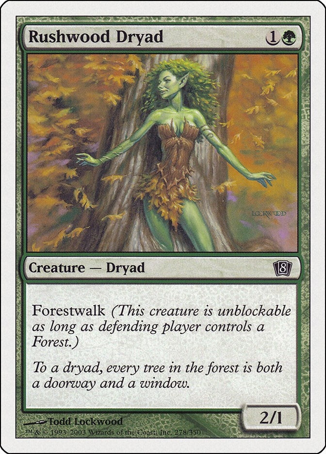 Image for Rushwood Dryad (8th Edition) (278) - Magic: The Gathering