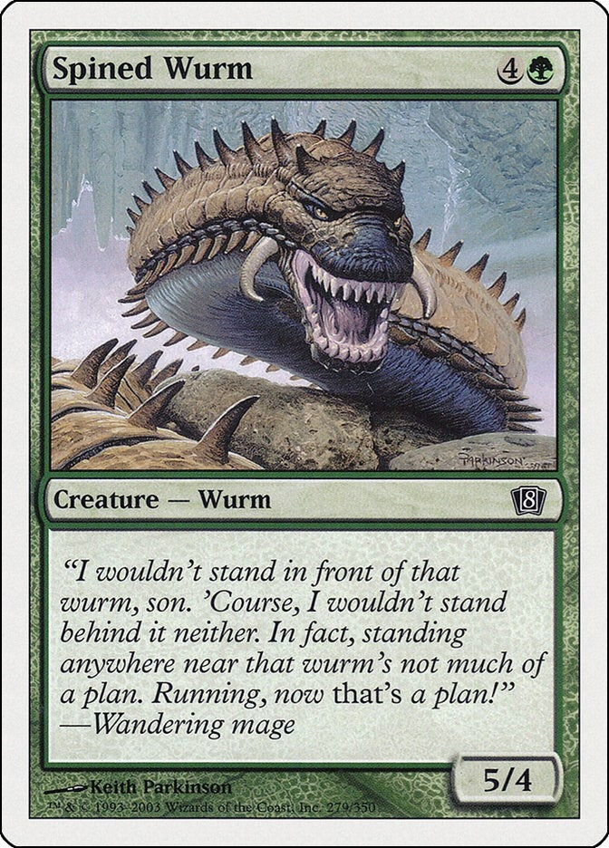 Image for Spined Wurm (8th Edition) (279) - Magic: The Gathering