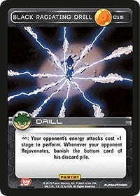Image for Black Radiating Drill (Panini: Heroes & Villains) (C15) - Dragon Ball Z TCG