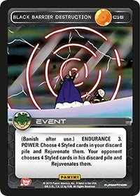 Image for Black Barrier Destruction (Panini: Heroes & Villains) (C16) - Dragon Ball Z TCG