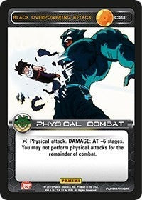 Image for Black Overpowering Attack (Panini: Heroes & Villains) (C19) - Dragon Ball Z TCG