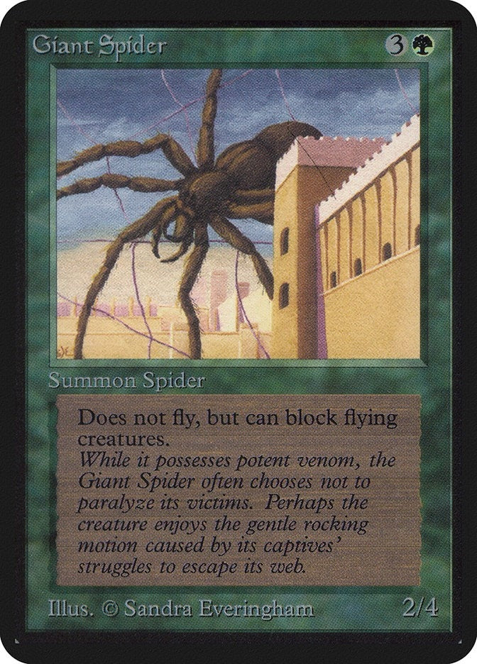 Image for Giant Spider (Alpha Edition) - Magic: The Gathering