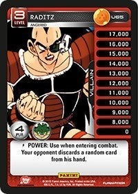 Image for Raditz - Angered (Panini: Heroes & Villains) (U65) - Dragon Ball Z TCG