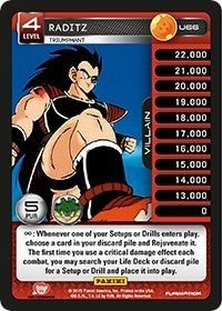 Image for Raditz - Triumphant (Panini: Heroes & Villains) (U66) - Dragon Ball Z TCG