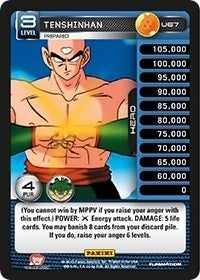 Image for Tenshinhan - Prepared (Panini: Heroes & Villains) (U67) - Dragon Ball Z TCG