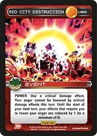Image for Red City Destruction (Panini: Heroes & Villains) (U89) - Dragon Ball Z TCG