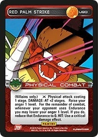 Image for Red Palm Strike (Panini: Heroes & Villains) (U90) - Dragon Ball Z TCG