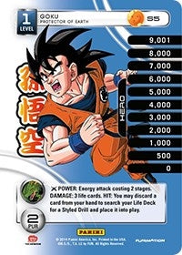 Image for Goku - Protector of Earth (Rainbow Parallel Foil) (Panini: Set 1) (S5) - Dragon Ball Z TCG