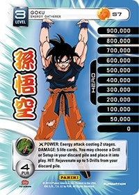 Image for Goku - Energy Gatherer (Rainbow Parallel Foil) (Panini: Set 1) (S7) - Dragon Ball Z TCG
