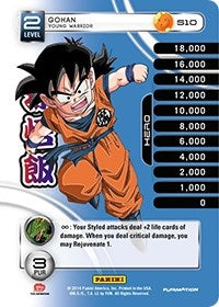Image for Gohan - Young Warrior (High Tech Foil) (Panini: Set 1) (S10) - Dragon Ball Z TCG
