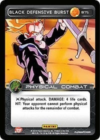 Image for Black Defensive Burst (Panini: Set 1) (S71) - Dragon Ball Z TCG