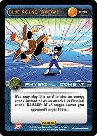 Image for Blue Round Throw (Panini: Set 1) (S75) - Dragon Ball Z TCG