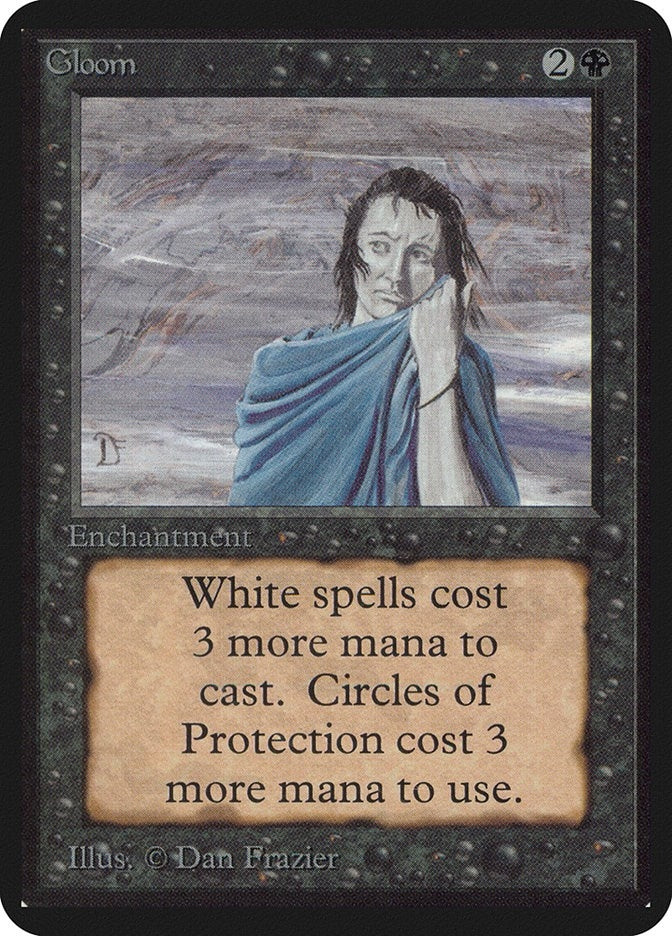 Image for Gloom (Alpha Edition) - Magic: The Gathering