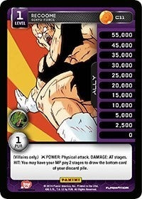 Image for Recoome - Ginyu Force (Panini: Set 1) (C11) - Dragon Ball Z TCG