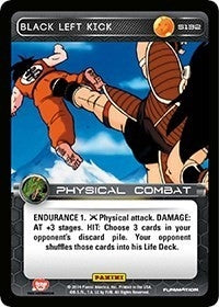 Image for Black Left Kick (Panini: Set 1) (S132) - Dragon Ball Z TCG